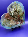 Botanical Heart—One of a Kind Resin Art