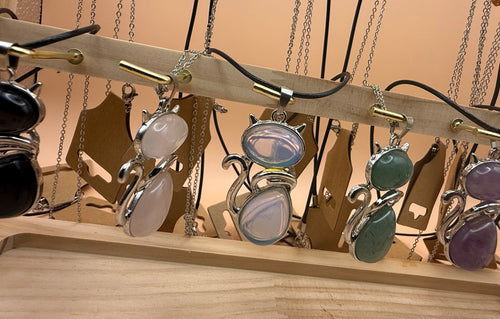 CRYSTAL CAT PENDANTS